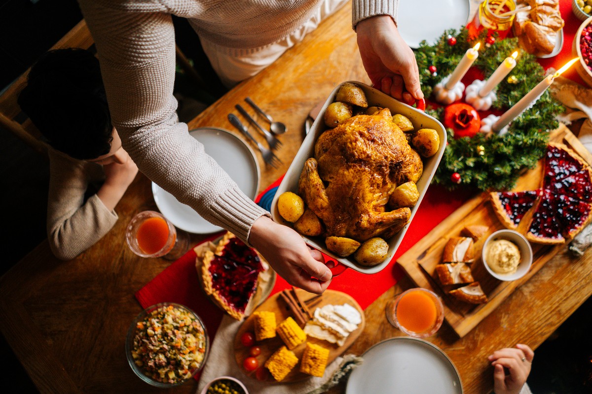 Traditional German Christmas Eve Dinner 